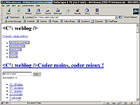 Capture d'écran sous Browsercam - résolution 800x600 - Netscape 4.78 Windows 2000